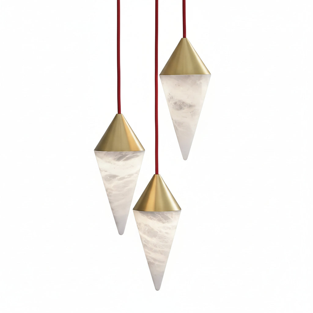 Modern Alabaster Cone Cluster Chandelier ChandeliersLife®