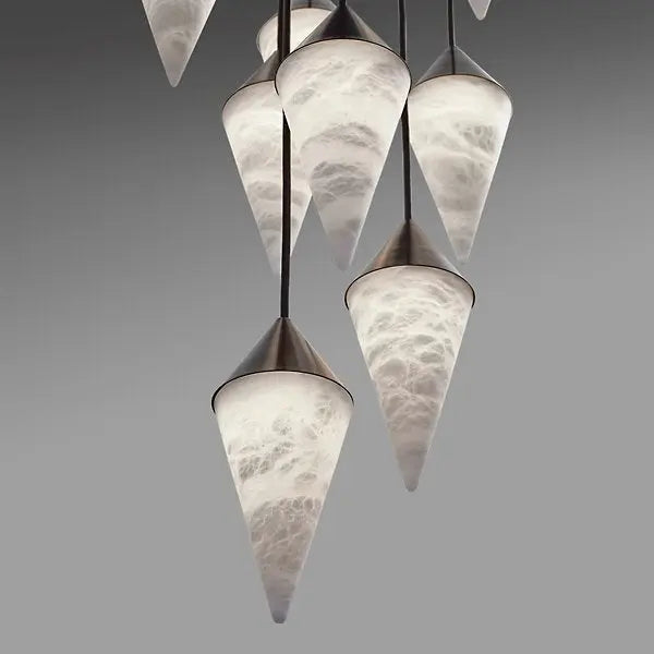 Modern Alabaster Cone Cluster Chandelier ChandeliersLife®