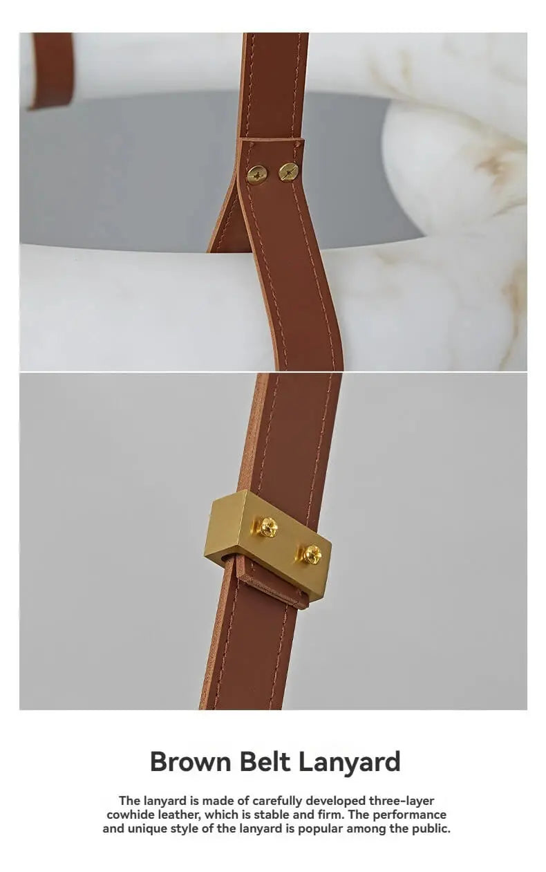 Contemporary Nordic Alabaster Designer Chandelier