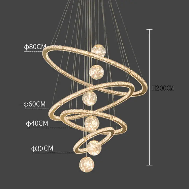 Pendant Modern Crystal Ring Chandelier ChandeliersLife®