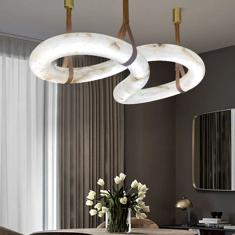 Designer Contemporary Nordic Alabaster Chandelier ChandeliersLife®