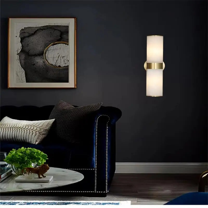 Modern Sutton Linear Alabaster Wall Sconce ChandeliersLife®