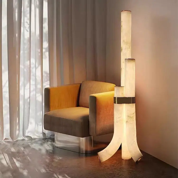 Nova Alabaster Floor Lamp ChandeliersLife®