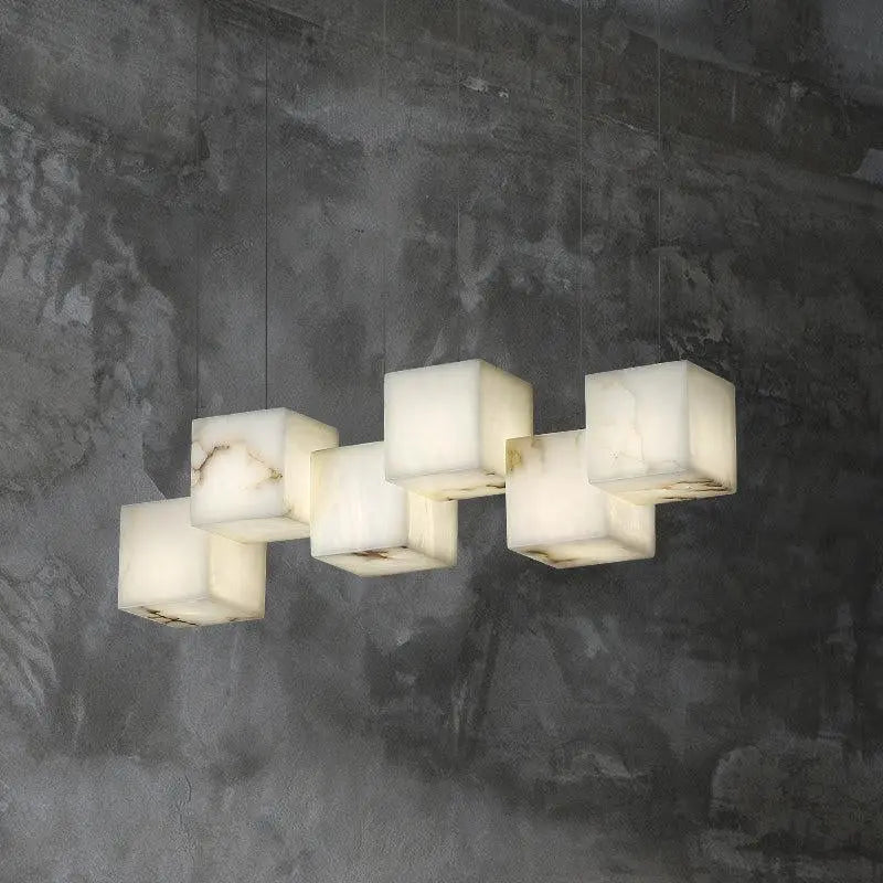Alabaster Cubic Pendant ChandeliersLife®