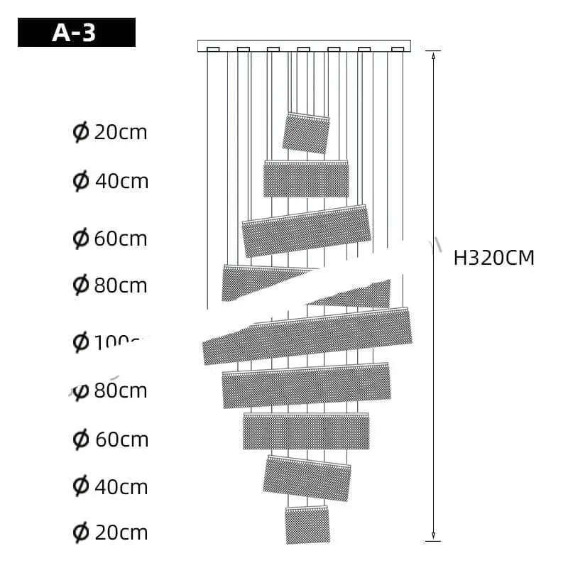 Modern Circle Ring Long Led Handing Crystal Chandelier ChandeliersLife®