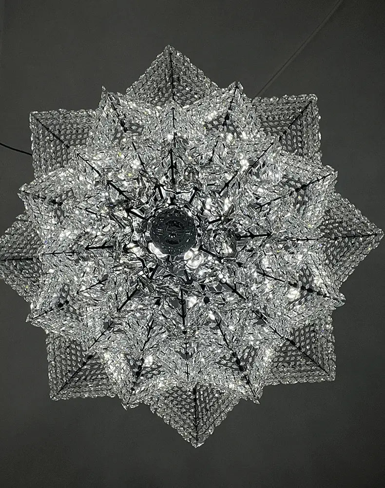 Luxury Villa Chandeliers Star Staircase Crystal Chandelier ChandeliersLife®