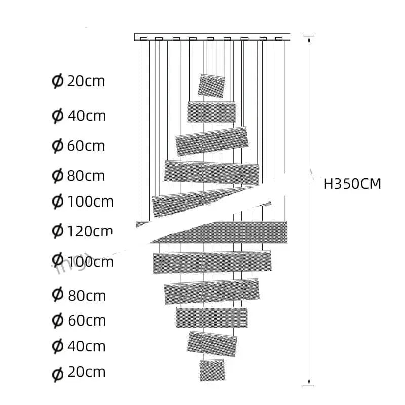 Modern Circle Ring Long Led Handing Crystal Chandelier ChandeliersLife®
