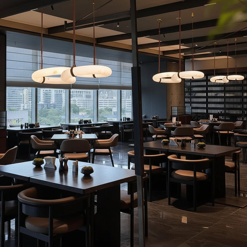 Contemporary Nordic Alabaster Designer Chandelier