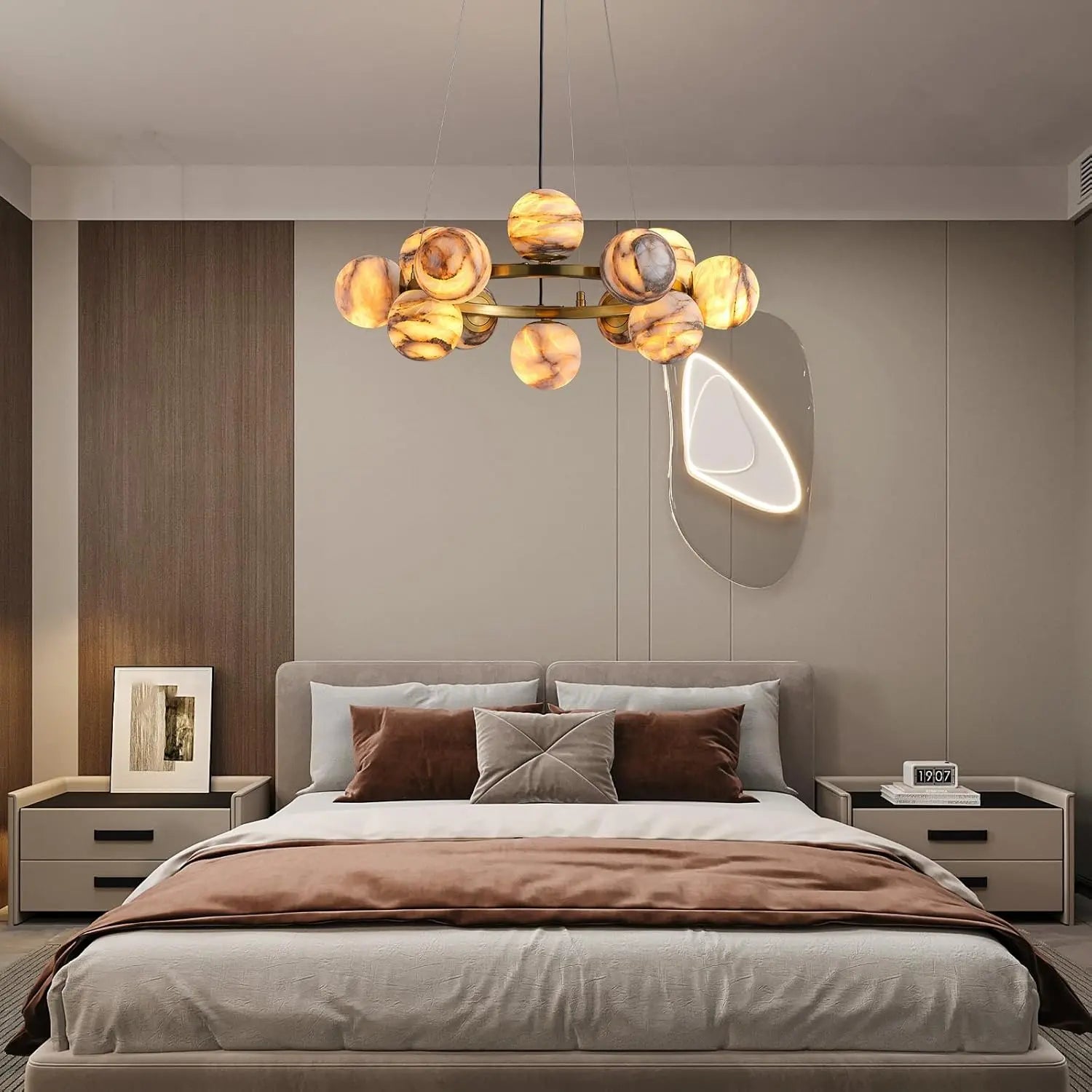 Modern Unique Alabaster Chandelier ChandeliersLife®