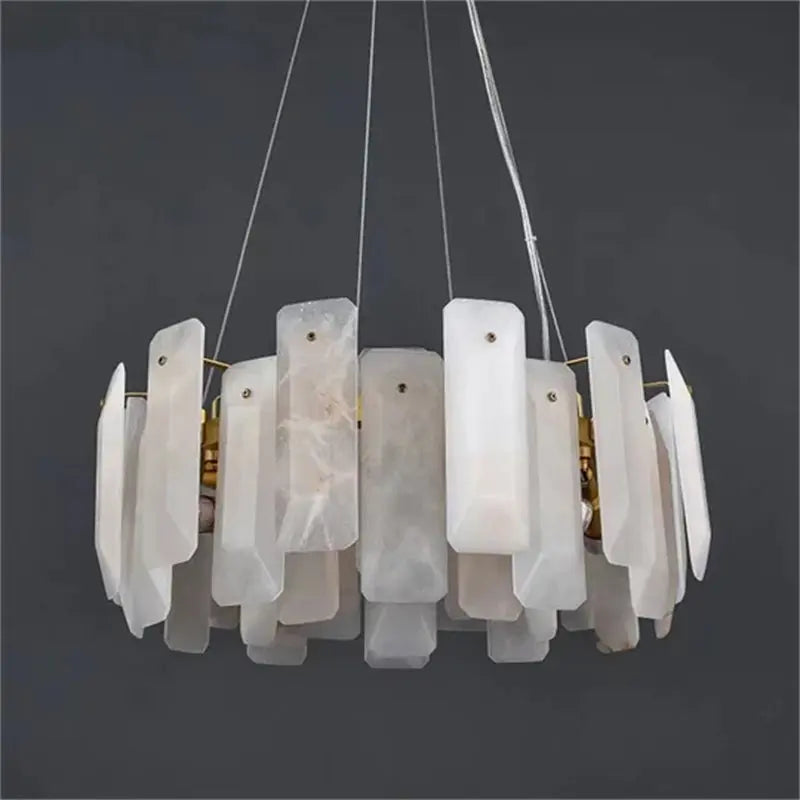 Alabaster Round Pendant Chandelier ChandeliersLife®