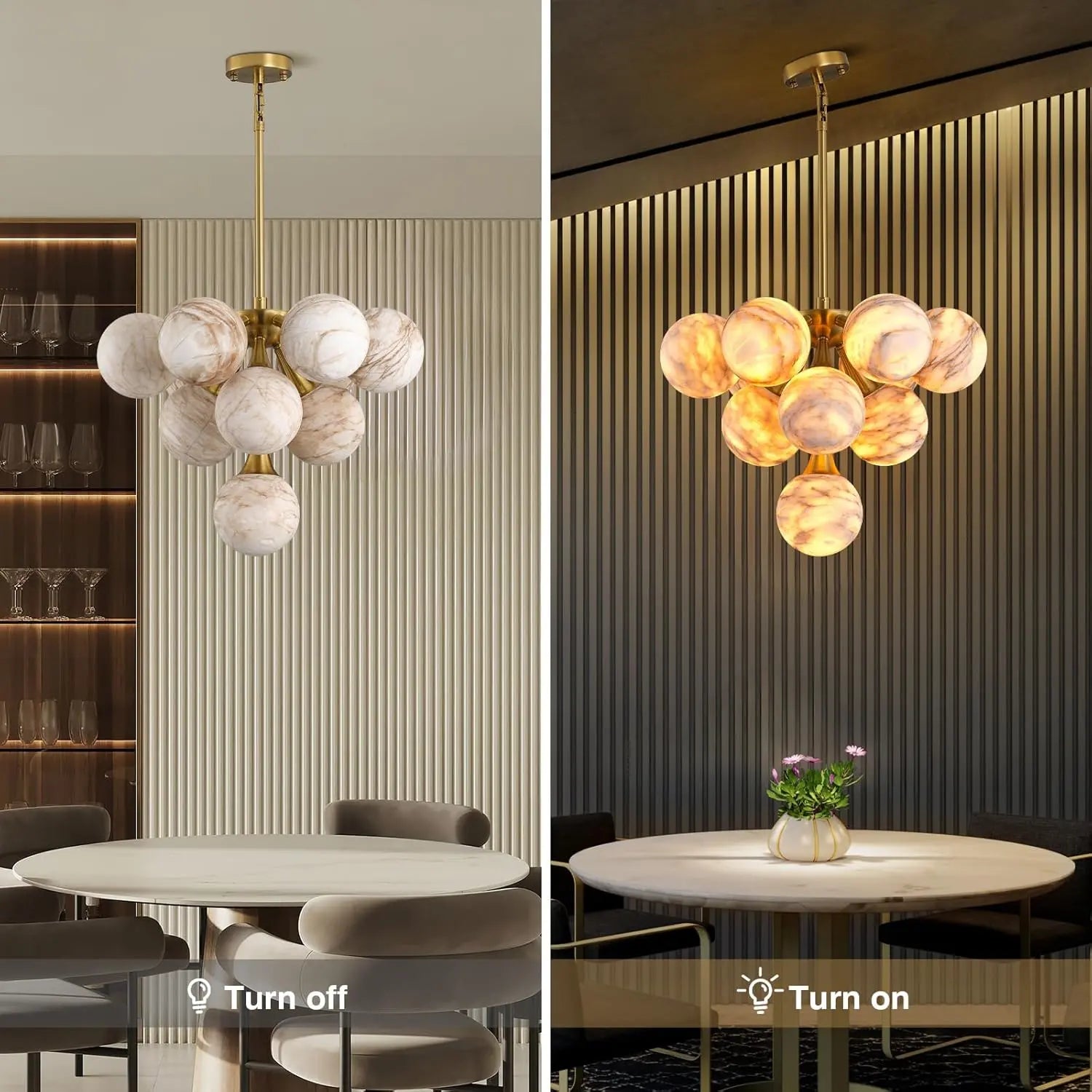 Modern Unique Alabaster Chandelier ChandeliersLife®