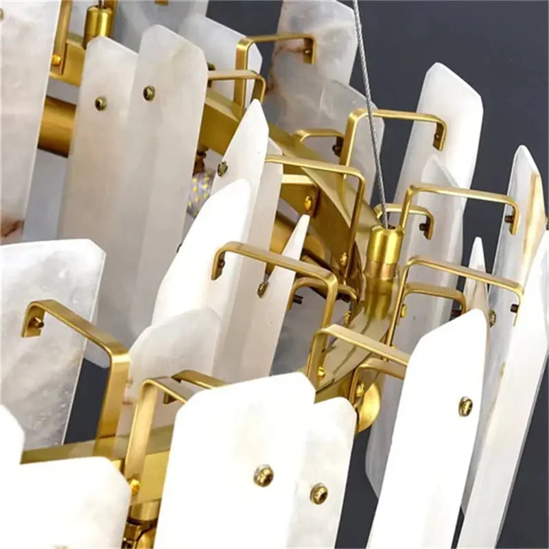 Alabaster Round Pendant Chandelier ChandeliersLife®