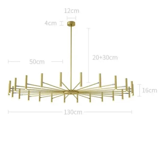 Bent and Adjustable Led Chandelier ChandeliersLife®