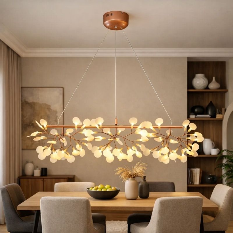 Designer Industrial Firefly Chandelier