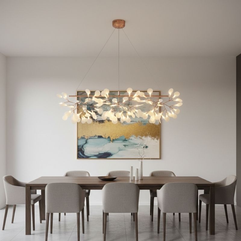 Designer Industrial Firefly Chandelier