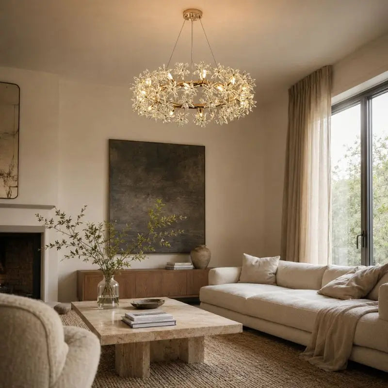Designer Scandinavian Crystal Chandelier