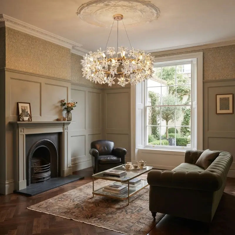 Designer Scandinavian Crystal Chandelier