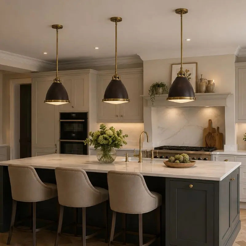 Elstead Amelia Pendant in Buckeye Bronze/Restoration Bronze