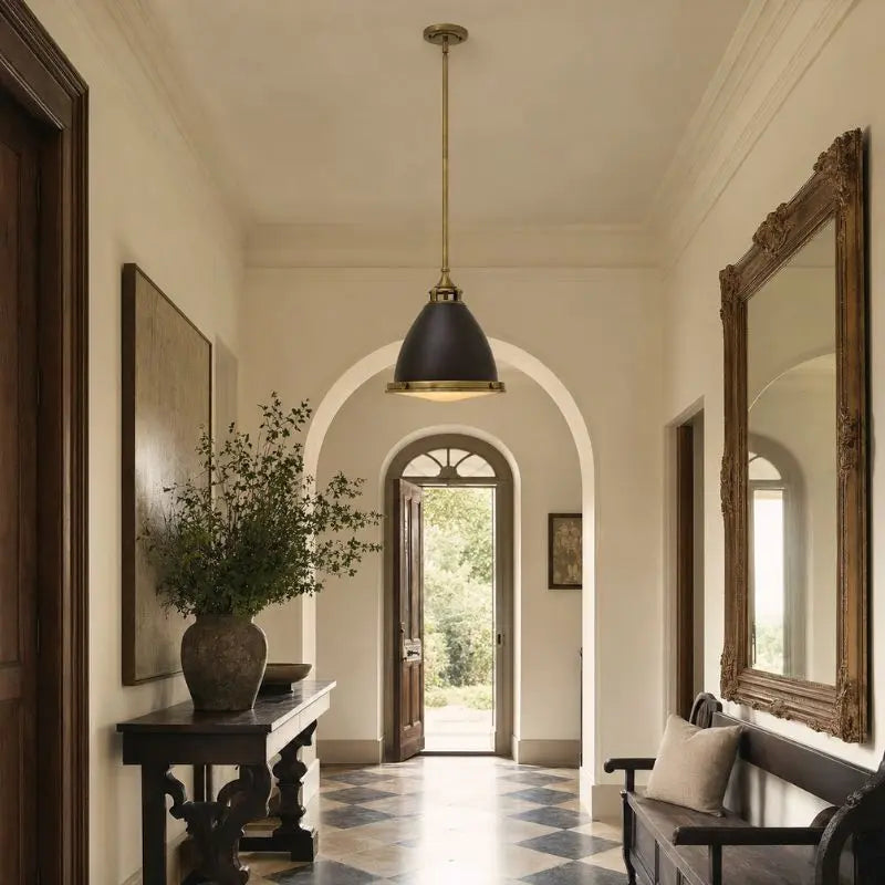 Elstead Amelia Pendant in Buckeye Bronze/Restoration Bronze