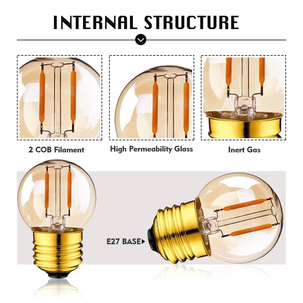 Retro LED Spiral Filament Light Bulb ChandeliersLife®