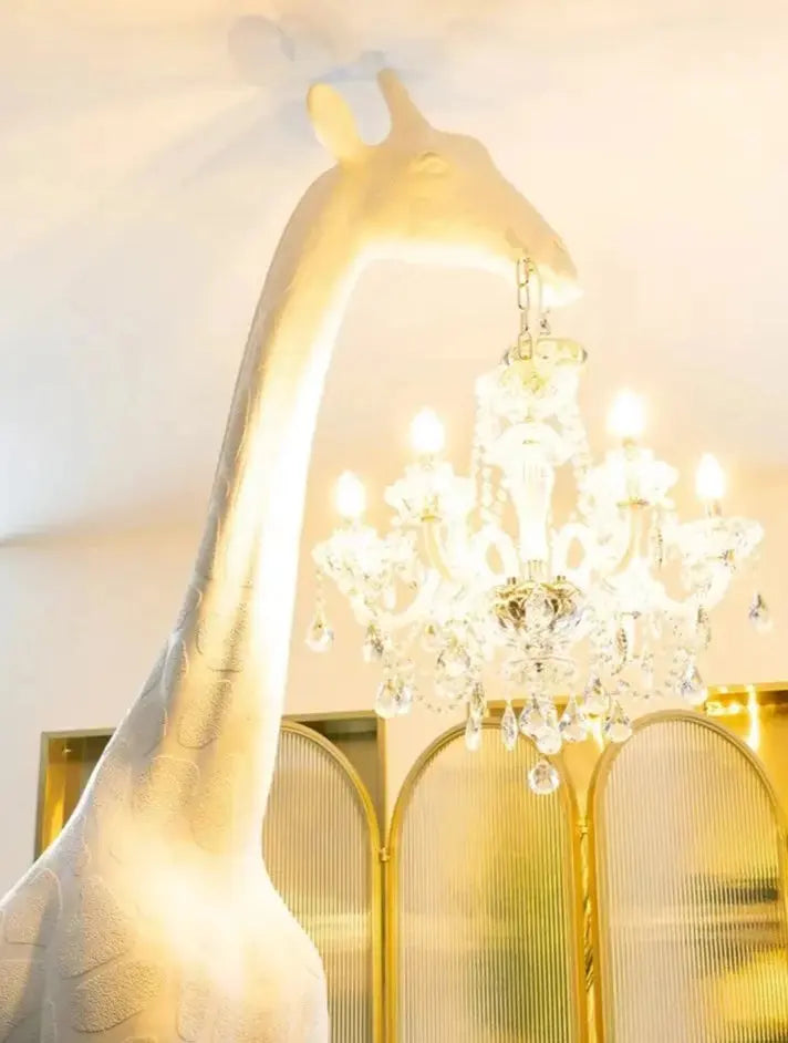 Art Sculpture Giraffe Floor Chandelier - White ChandeliersLife®