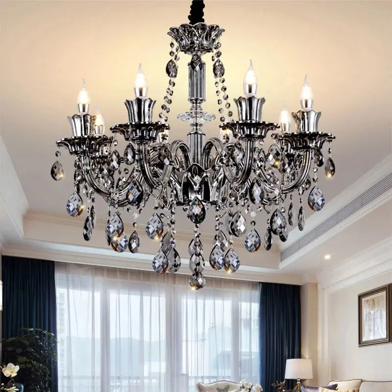 Modern Candle Large Crystal Chandelier ChandeliersLife®