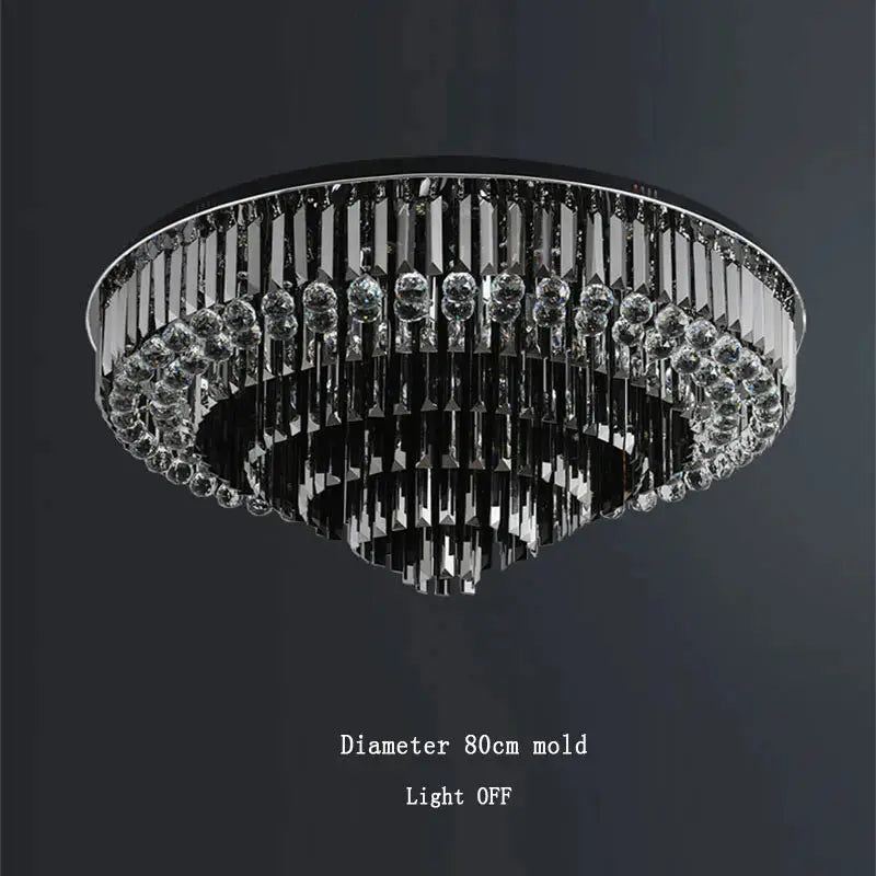 Luxury Crystal Ceiling Smoky Gray Lamp ChandeliersLife®