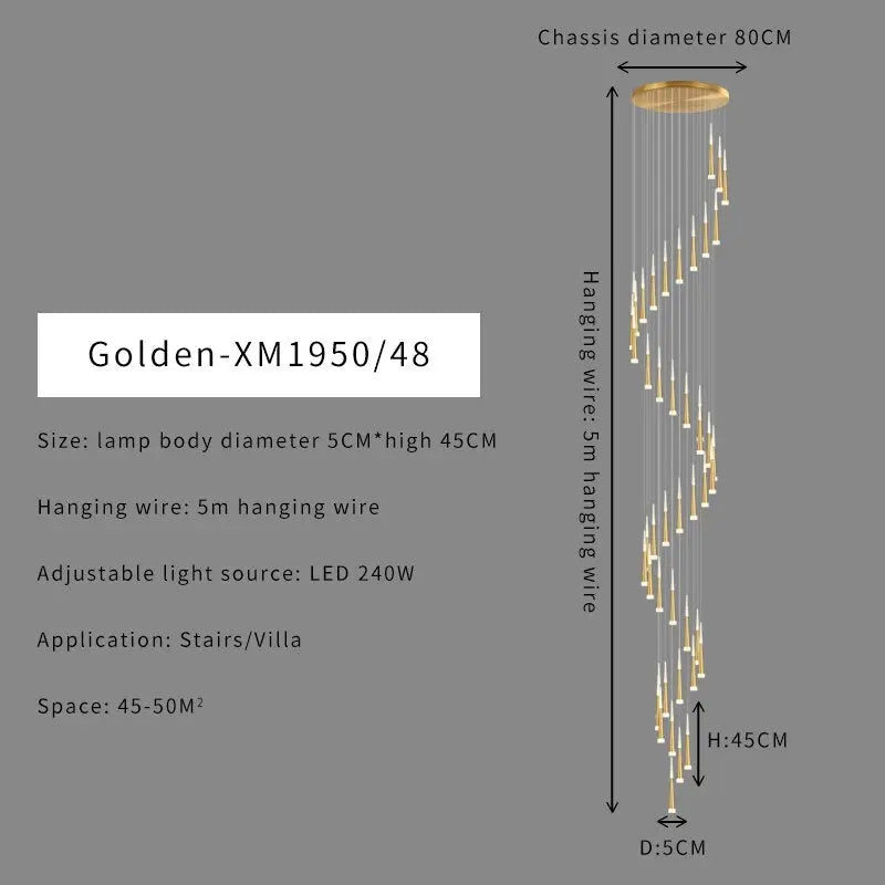 Duplex Stair Chandelier ChandeliersLife®