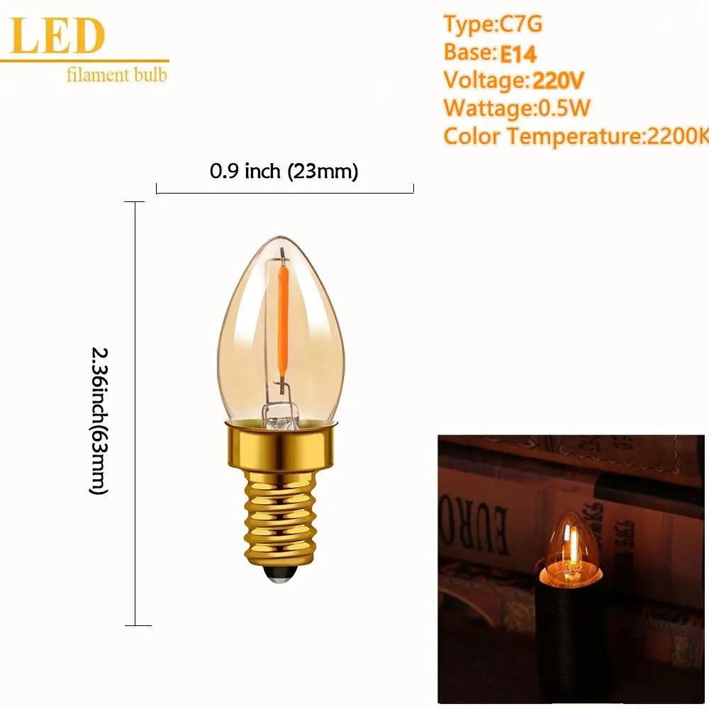 Retro LED Spiral Filament Light Bulb ChandeliersLife®