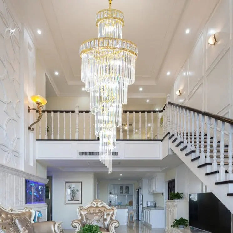Loft Stair Rotating Long Chandelier ChandeliersLife®