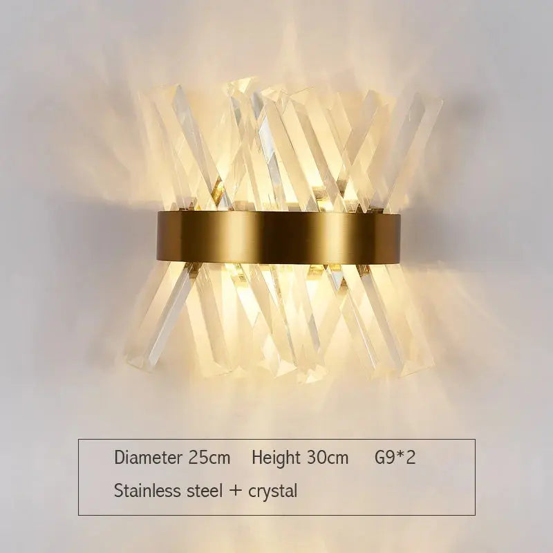 Luxury Modern Gold Crystal Wall Lamp ChandeliersLife®