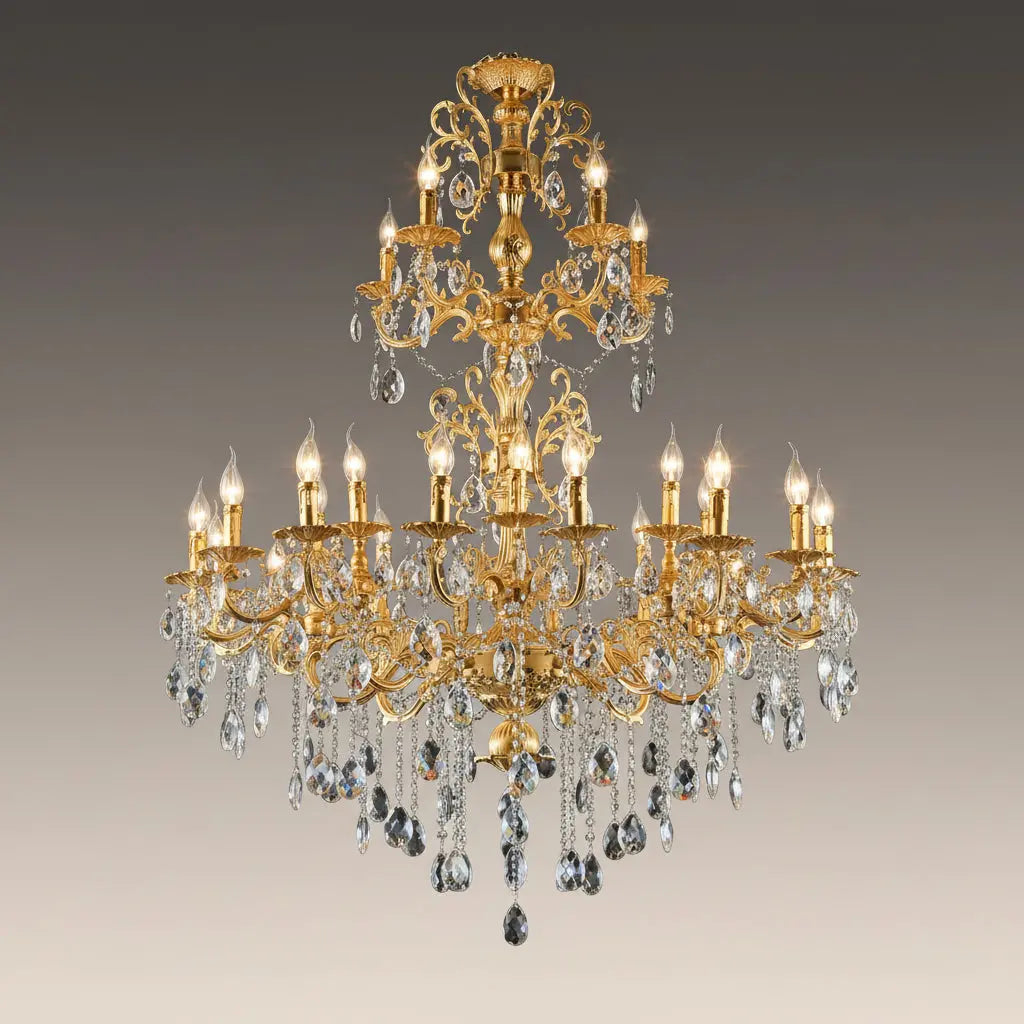 Luxurious Crystal 3 Tiers Chandelier ChandeliersLife®