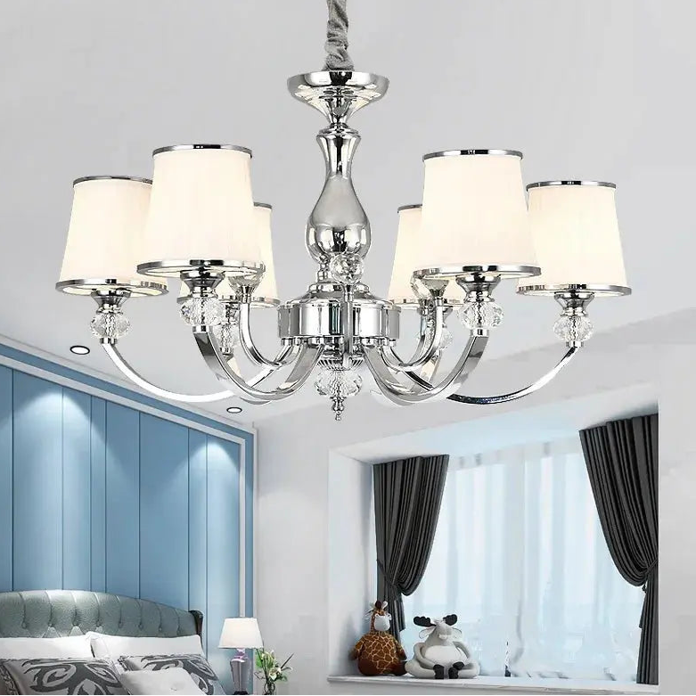 Chrome Modern Chandelier Lights For Living Room Bedroom Led Lighting Fixture Crystal Lamp E14 Led Lighting ChandeliersLife®