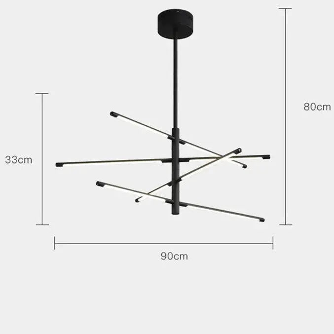 Modern Metal LED Tube Chandelier Luxury ChandeliersLife®