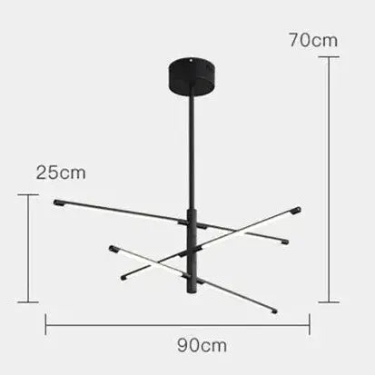 Modern Metal LED Tube Chandelier Luxury ChandeliersLife®