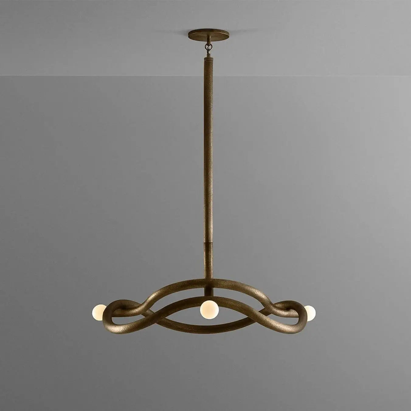 Italian Antique Style Indoor Decorative Rustic Hanging Pendant Brass Circle Hotel Home Villa Art Design Chandelier