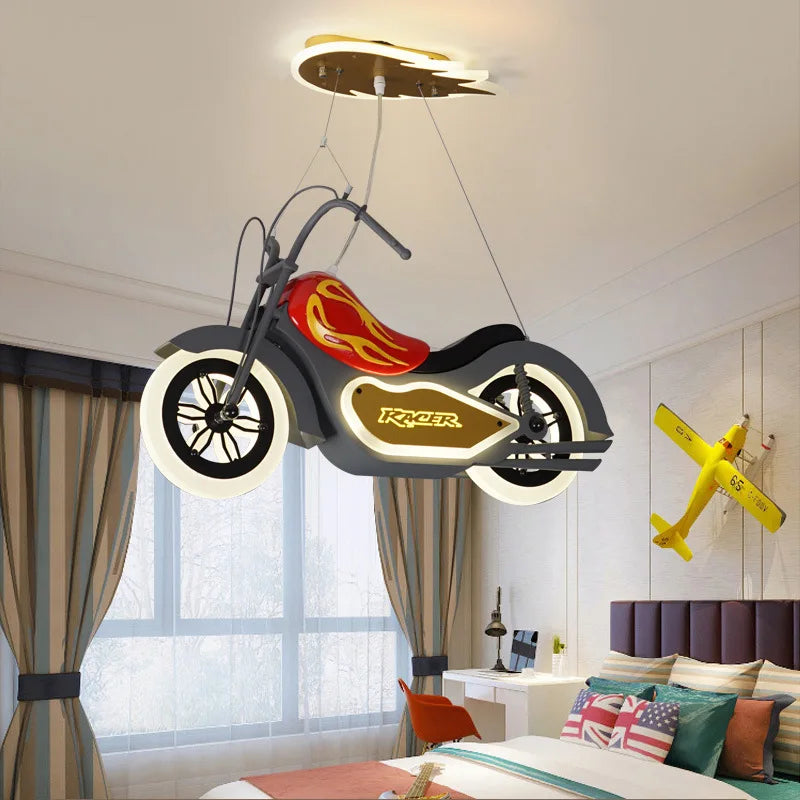 Ryder Resin Motorcycle LED Kids Room Chandelier – alternate product view 6
