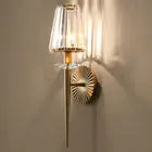Modern Brass Crystal Wall Fixture ChandeliersLife®
