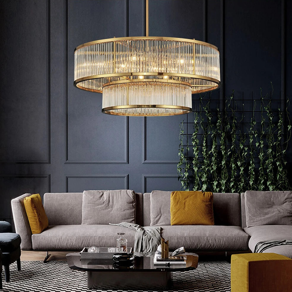 Lucien coordinated copper and crystal pendant and wall light designs — catalogue view 6
