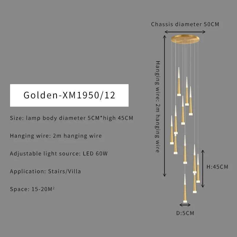 Duplex Stair Chandelier ChandeliersLife®