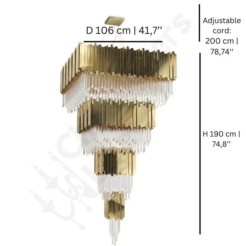 Imperial Square Chandelier ChandeliersLife®