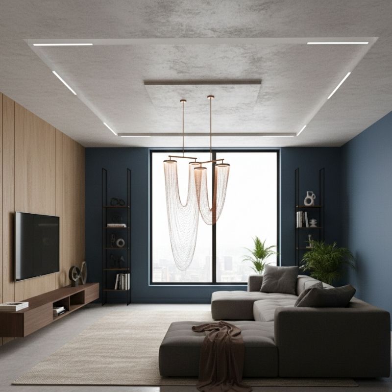 LED Retro Iron Chain LED Chandelier