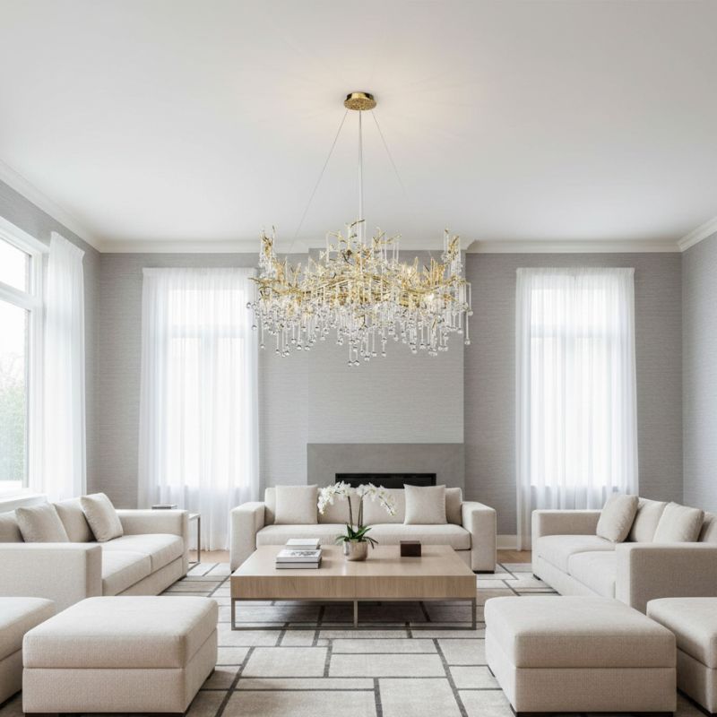Luxury Crystal Led Tree Branch Chandelier