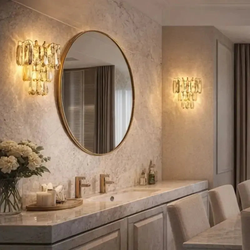 Modern Gold Crystal Wall Lights ChandeliersLife®