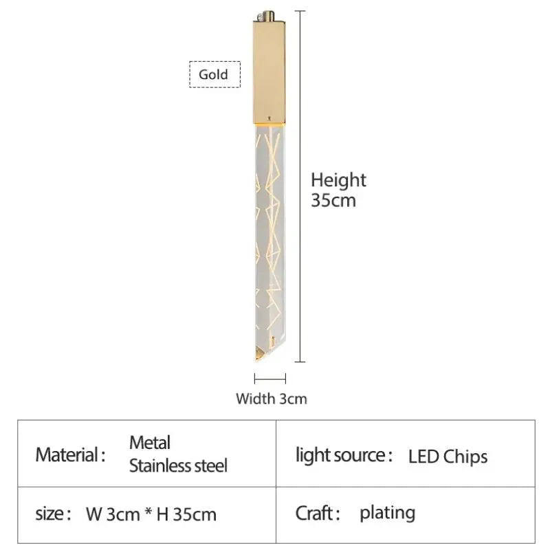 Modern Loft LED Chandelier - Gold