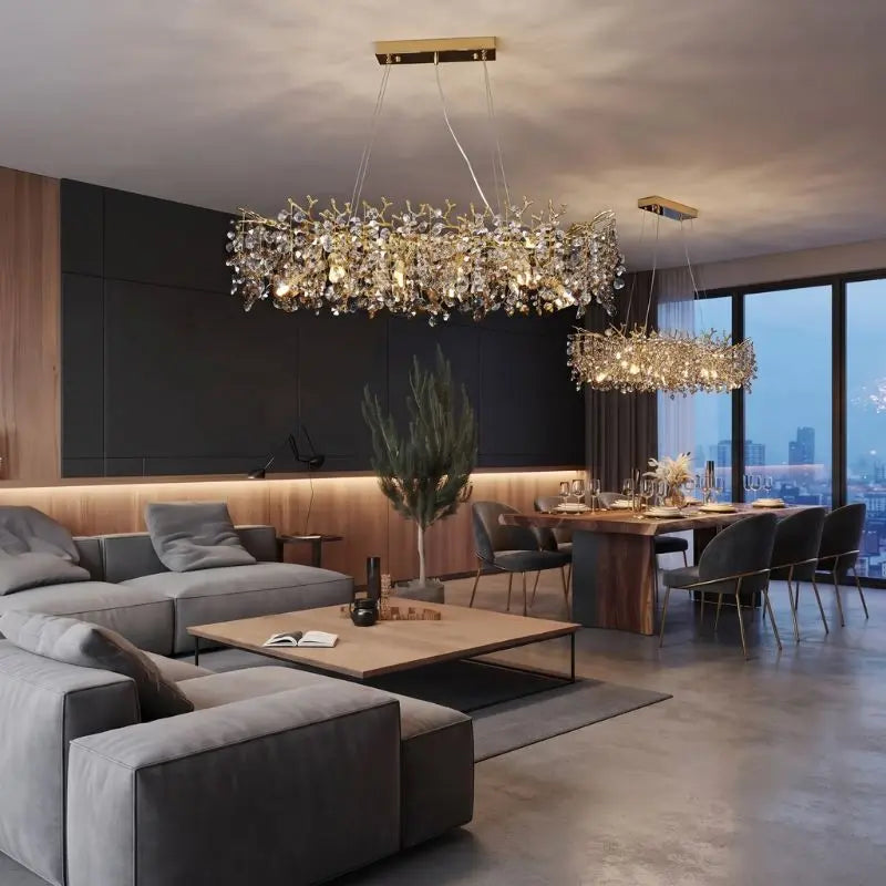 Modern Tree Branch Chandelier | Luxury LED Ceiling Light for Dining Room & Living Room