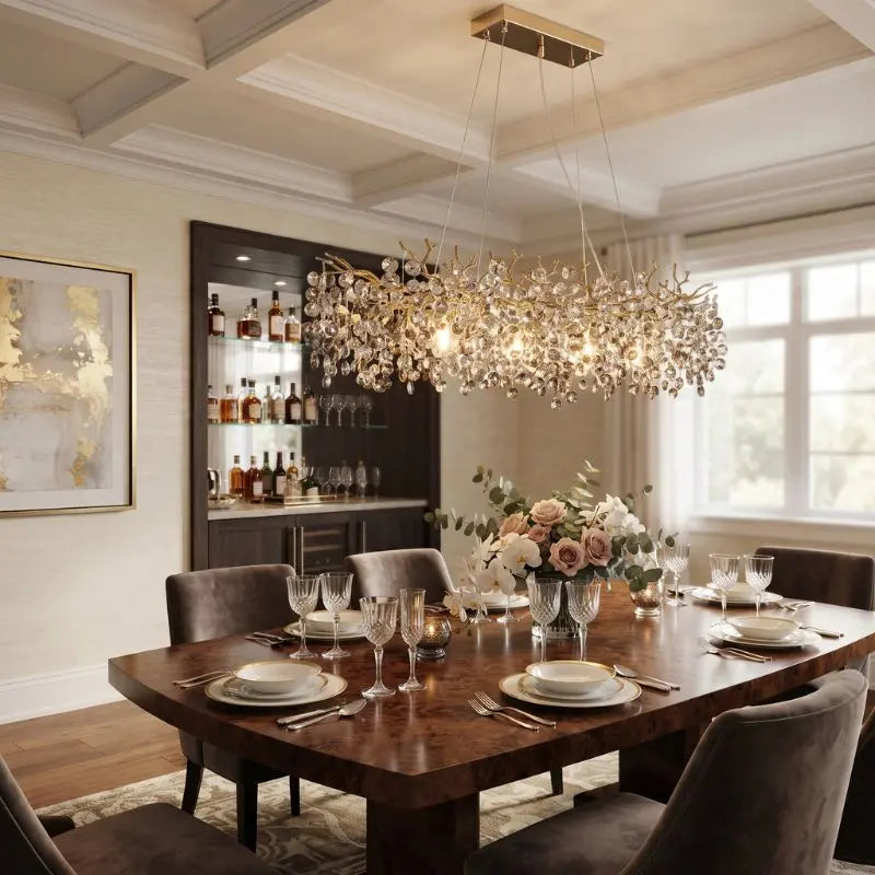 Modern Tree Branch Chandelier | Luxury LED Ceiling Light for Dining Room & Living Room