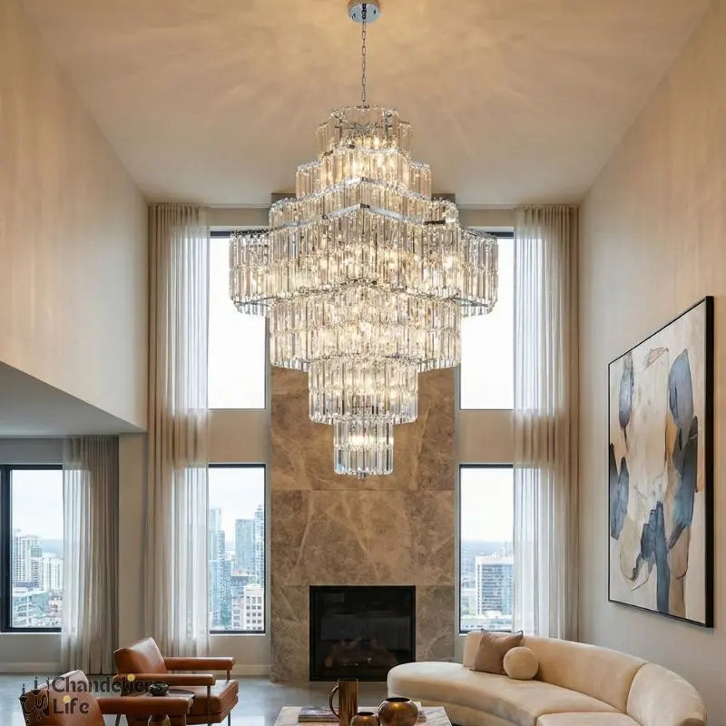 Large Chandelier Duplex Modern Mezzanine Villa ChandeliersLife®