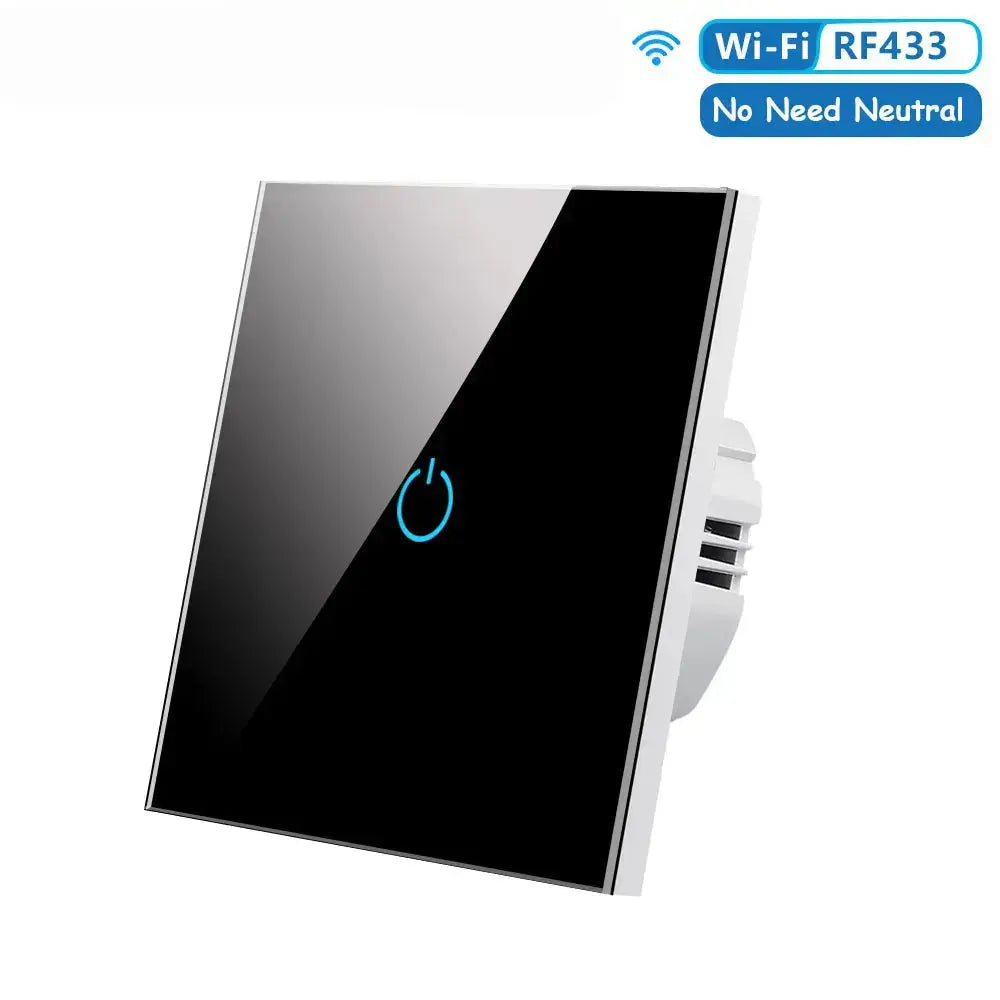 Smart wall switch with Bonda branding and wireless connectivity options on a white background