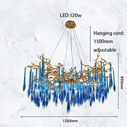 Luxury Royal Blue Crystal Lighting ChandeliersLife®